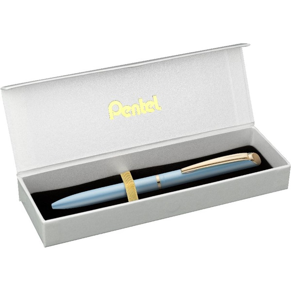 Pentel Energel BL2007PS-BOX 0,35mm pastell kék test/kék tinta prémium fém rollertoll (BL2007PS-BOX)