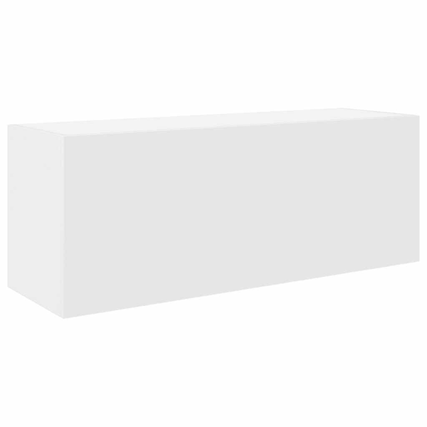 fehér szerelt fa fali fürdőszobaszekrény 80x25x30 cm