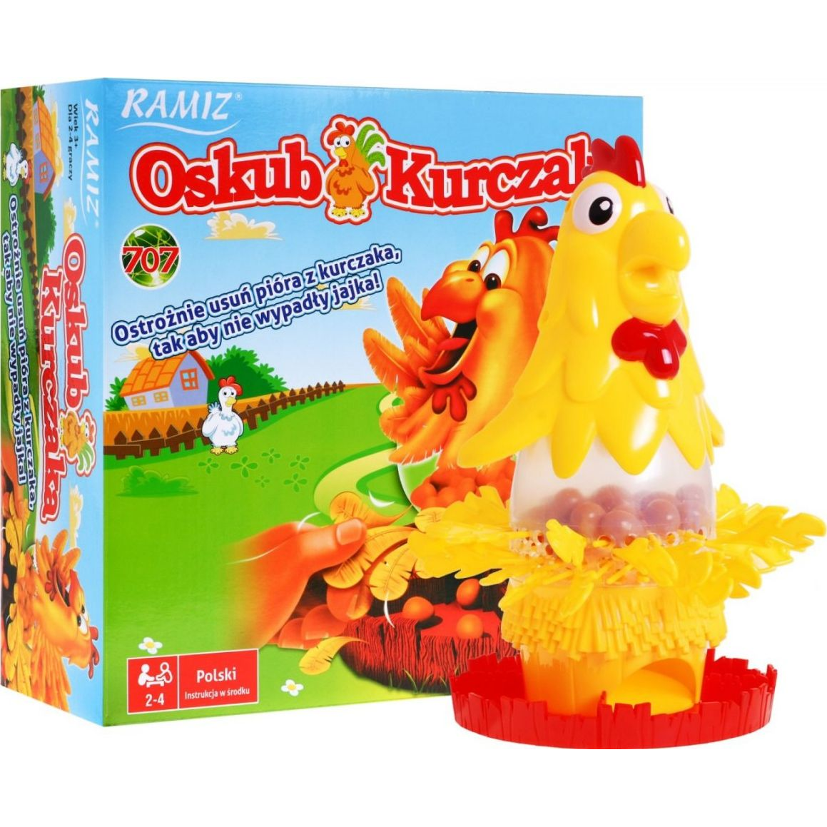 Jokomisiada Oskub Kurczaka Ügyességi Társasjáték 2-4 Játékos (GR0098)