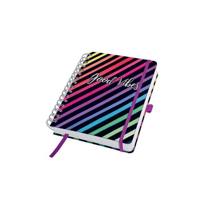 Sigel Lolie Good Vibes 120 lapos 168x215mm pontrácsos spirálfüzet (JN651)