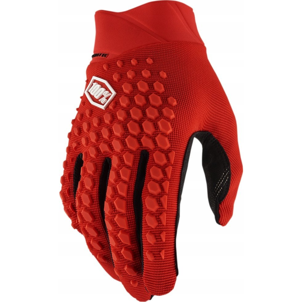 100% Rękawiczki 100% GEOMATIC Gloves Red - XL (długość dłoni 200-209 mm) (NEW 2022)