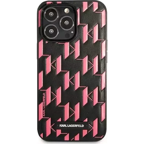 Karl Lagerfeld Monogram Plaque hátlap tok Apple iPhone 13 Pro, rózsaszín (3666339049188)