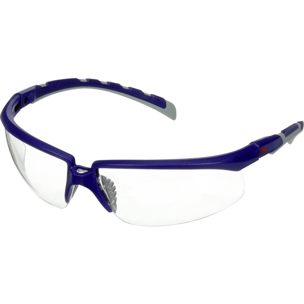 3M Solus S2001ASP-BLU védőszemüveg, párásodásmentes, karcálló, kék-szürke (S2001ASP-BLU)