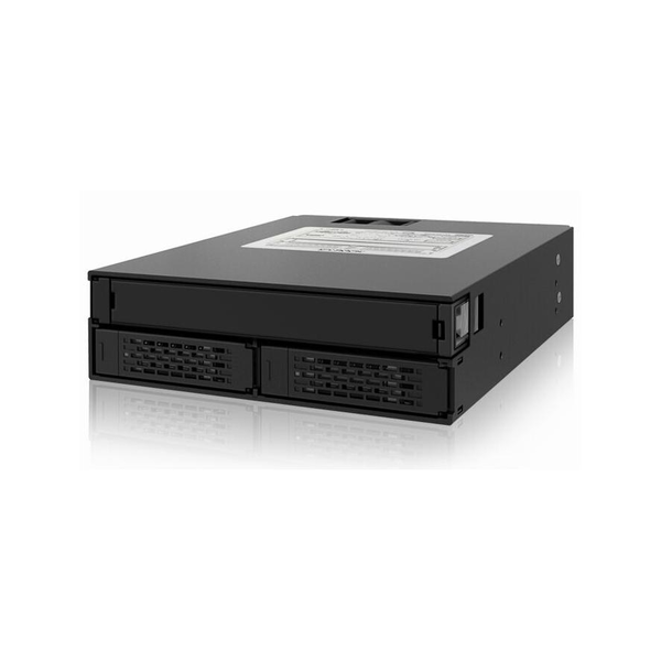 Backplane IcyDock 2x6,3cm SATAI-III/SAS in 1x5,25" HDD/SSD