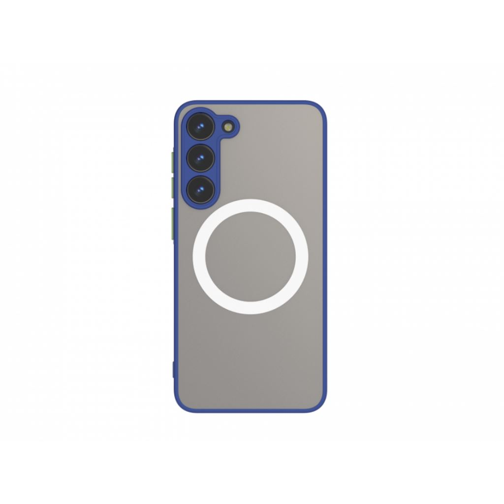 Cellect Samsung S23 mágneses műanyag tok kék,zöld (CEL-MATTM-S23-BLG) (CEL-MATTM-S23-BLG)