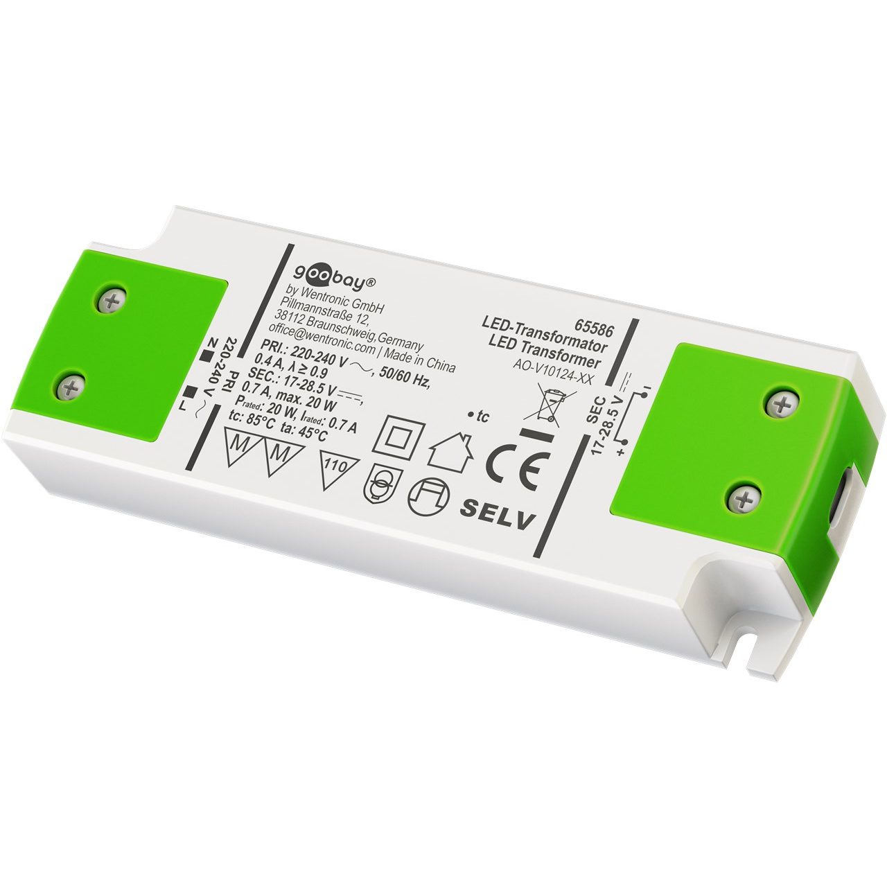 Goobay 20W LED tápegység (65586) (65586)