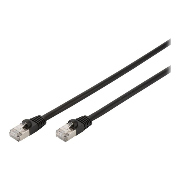 Пач кабел, Digitus, S-FTP, cat.6E, 5m, черен, DK-1644-050/BL-OD