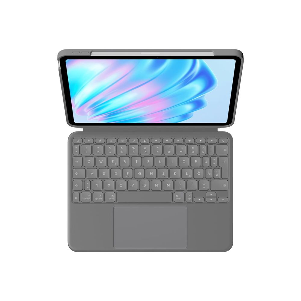 Logitech Combo Touch QWERTZ Német Smart Connector Szürke (920-012629)