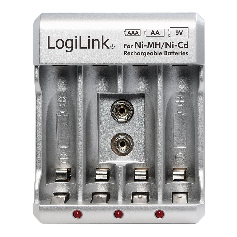 LogiLink akkumulátor töltő szürke (PA0168) (PA0168)