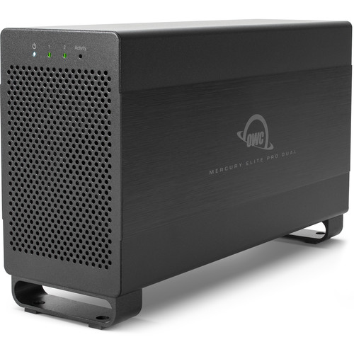 OWC Mercury Elite Pro Dual 3.5" Thunderbolt 2 Külső HDD ház - Fekete (OWCTB2U3MED0GB)