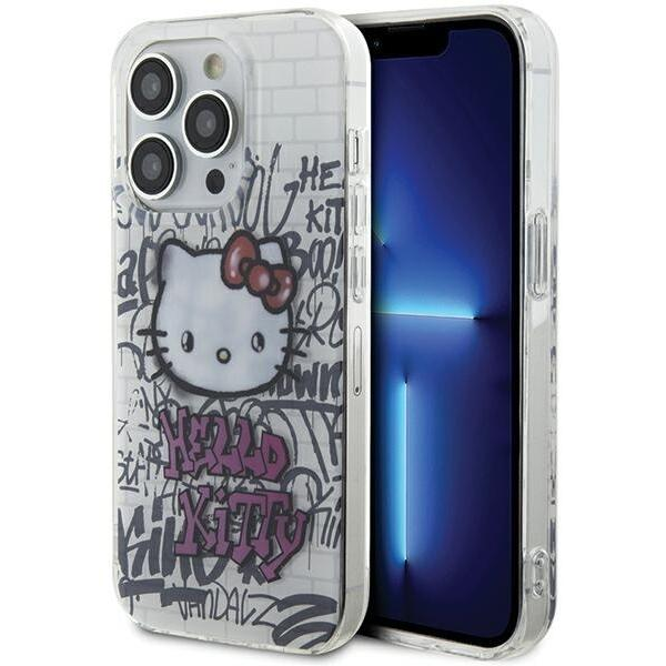 Hello Kitty IML Kitty On Bricks Graffiti iPhone 14 Pro Max telefon tok - Fehér (HKHCP14XHDGPHT)