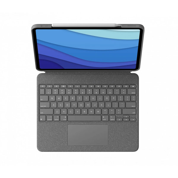 Logitech Combo Touch QWERTY US International Smart Connector Grijs