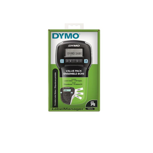 Dymo LM160 2142267 Elektromos feliratozógép fekete + 3 db D1 szalag