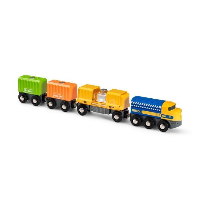 BRIO: Vasuti tehervonat három vagonnal (63398200)