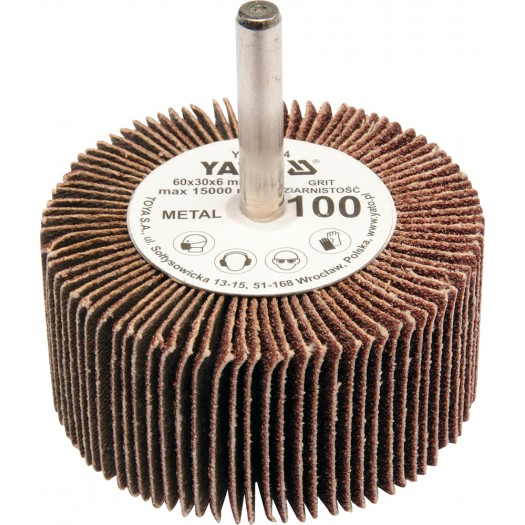 Yato Lamellar sugárirányú tárcsa 60x30 P-40, 6 mm-es tengelyes (YT-83361)