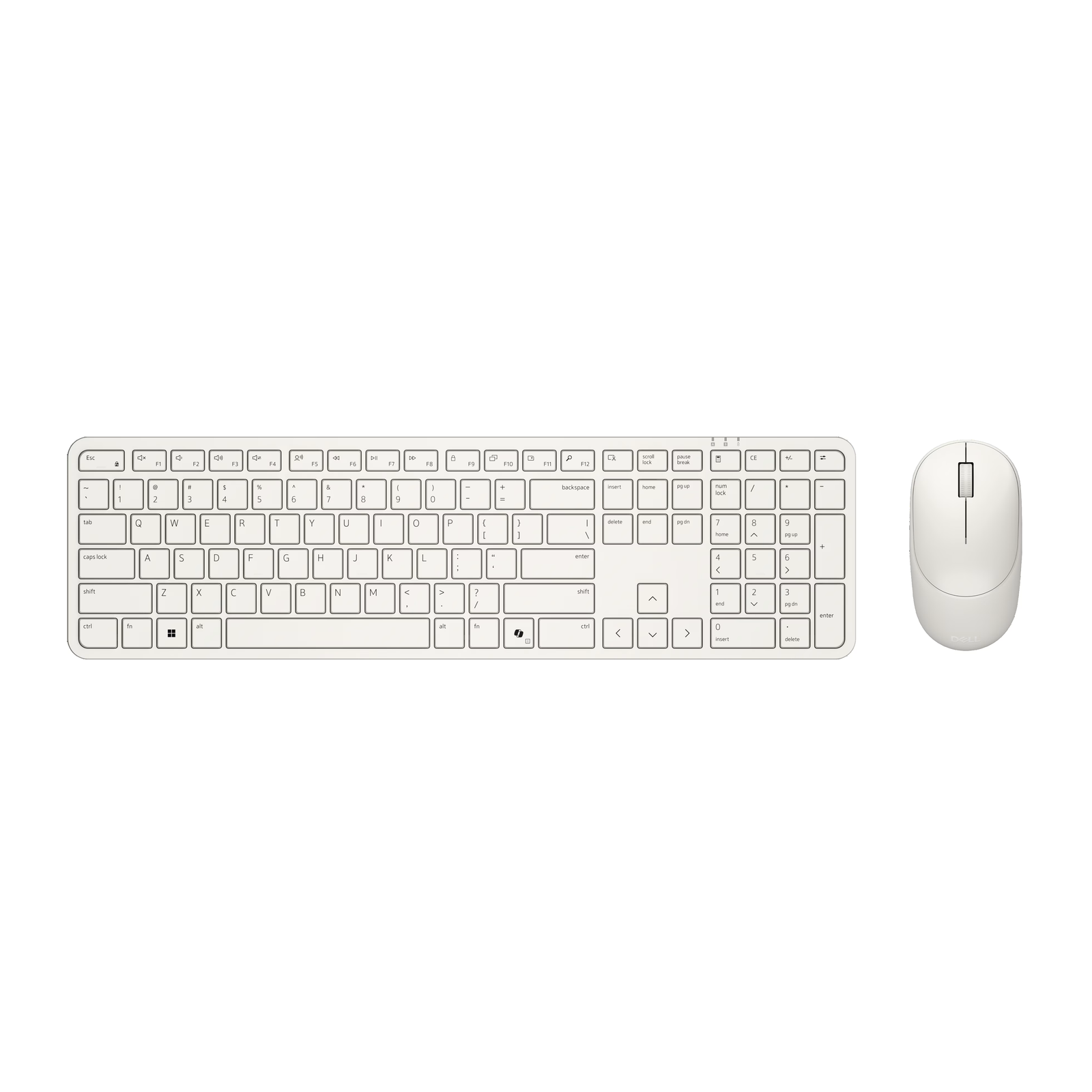 DELL Pro 5 KM526 klávesnica Obsahuje myš Domov / kancelária RF Wireless QWERTY US International Biela