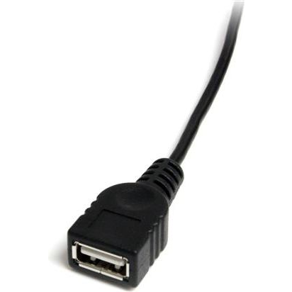StarTech.com USBMUSBFM1 USB-kabel 0,3 m Mini-USB B 0,48 Gbit/s Zwart