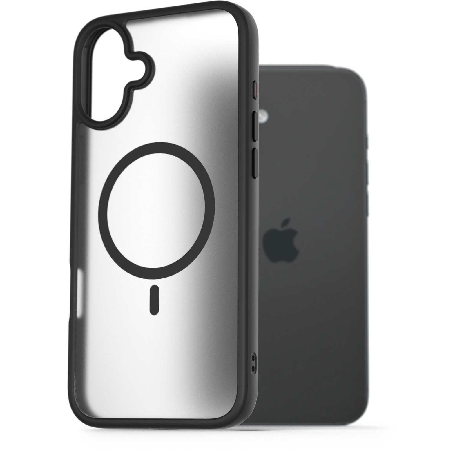 AlzaGuard Matte Case iPhone 16 Plus Magsafe fekete tok (AGD-PCMM58B)