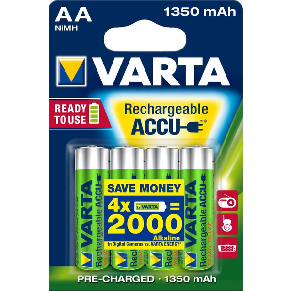 Varta Ready2Use HR06 1350 mAh Genopladeligt batteri AA Nikkel-Metalhydrid (NiMH)