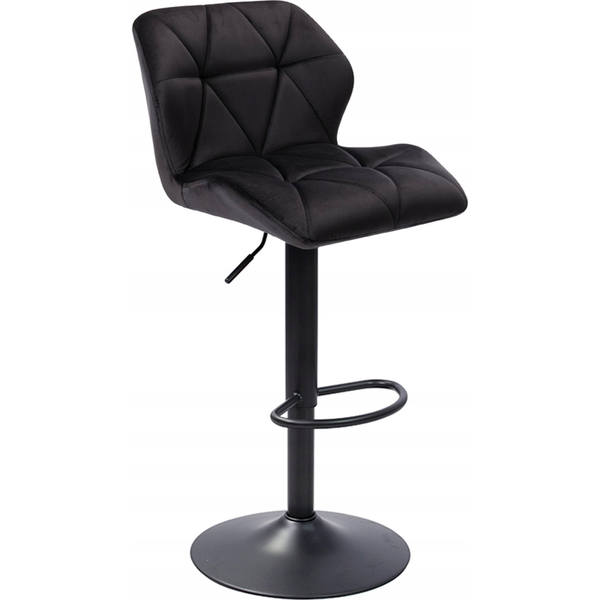 Hocker PROT - Fekete Bársony / Fekete Alap