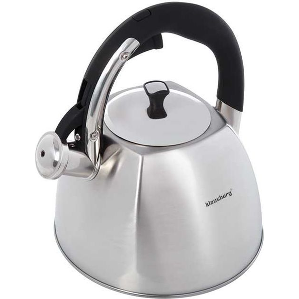 Klausberg KB-7015 Ceainic din oțel inoxidabil cu fluier, 3,0 l