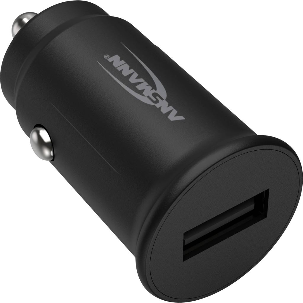 Ansmann 1xUSB-A autós töltő fekete (1000-0031) (An1000-0031)