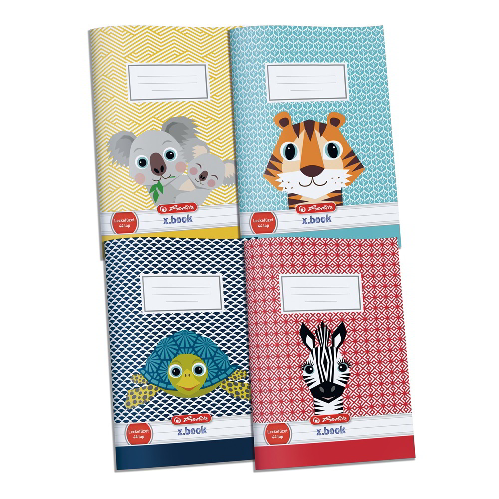 Herlitz Cute Animals 44 lapos A5 leckefüzet - Többfajta (09092248)