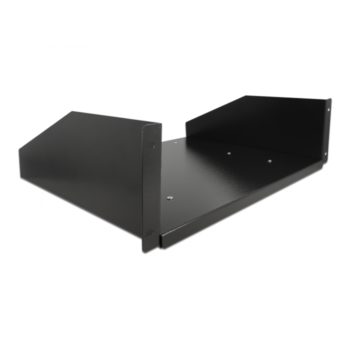 Delock 19 kihúzható tálca, 3U, fekete (42630) (42630)