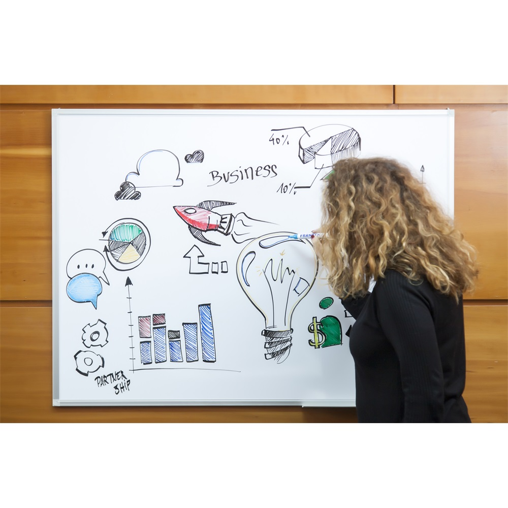 Franken Fehértábla mágneses alukeretes, zománcozott 45x60cm, ValueLine (SC3212) (SC3212)