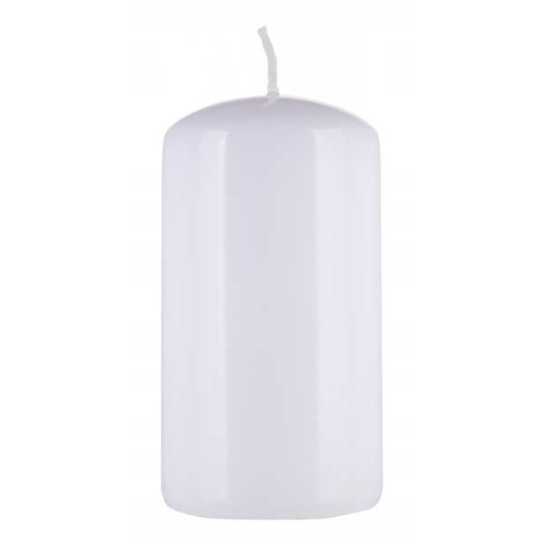 Świeca słupek DONAU HOME Standard Gloss, 60x115mm, biały