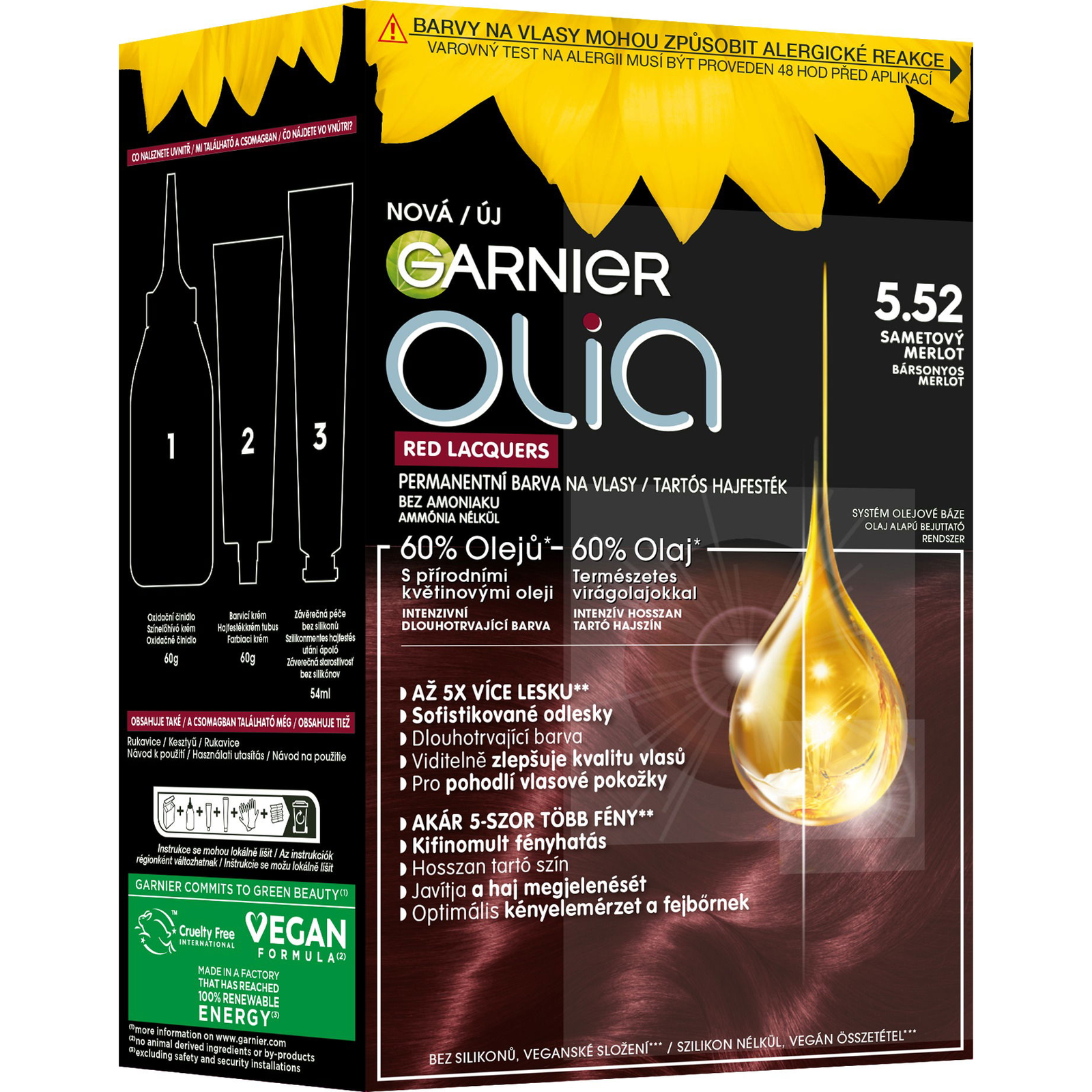 GARNIER Olia 5.52 Bársonyos merlot (3600542621373)