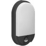 Kinkiet Orno NEFRYT LED 10W, oprawa ogrodowa z czujnikiem ruchu, 800lm, IP54, 4000K, czarna,AD-OP-6110BLPMR4