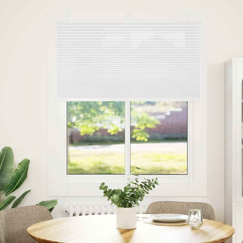 pliszírozott redőny Fehér 110x100cm szövetszélesség 109,4cm (4015485)