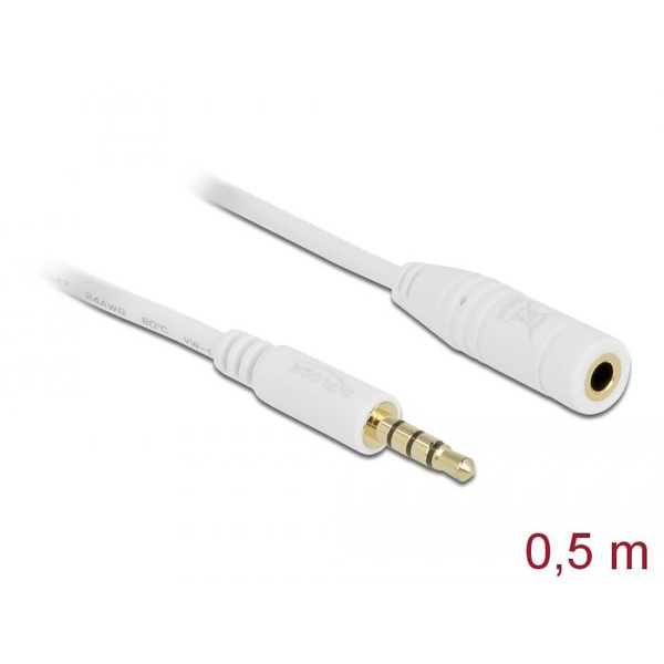 Kabel Delock 84717 minijack 3,5 mm - minijack 3,5 mm 0,5 m