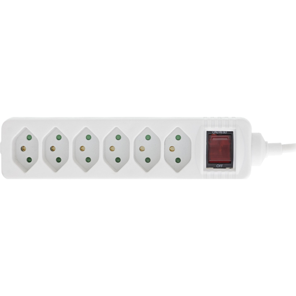 InLine 16451X prolunghe e multiple 6 presa(e) AC Interno Bianco