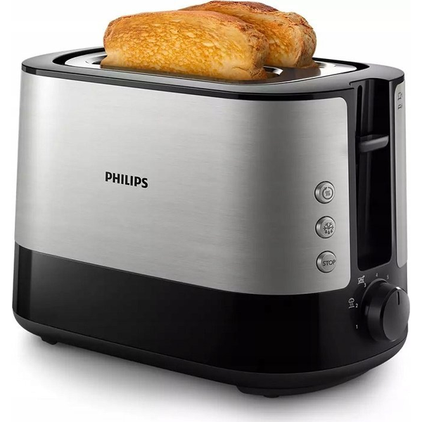 Philips Viva Collection HD2635/90 brødrister 7 2 skive(r) Sort, Titanium