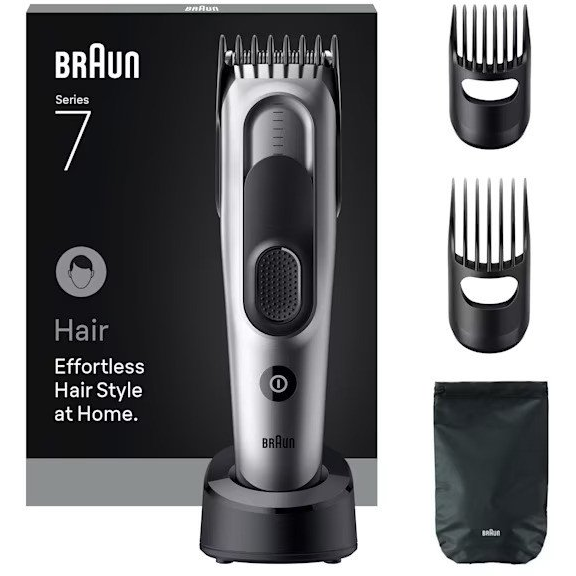 Braun HC7590 машинка за подстригване/тример Черен, Сребърен 17 Никел-метален хидрид (NiMH)