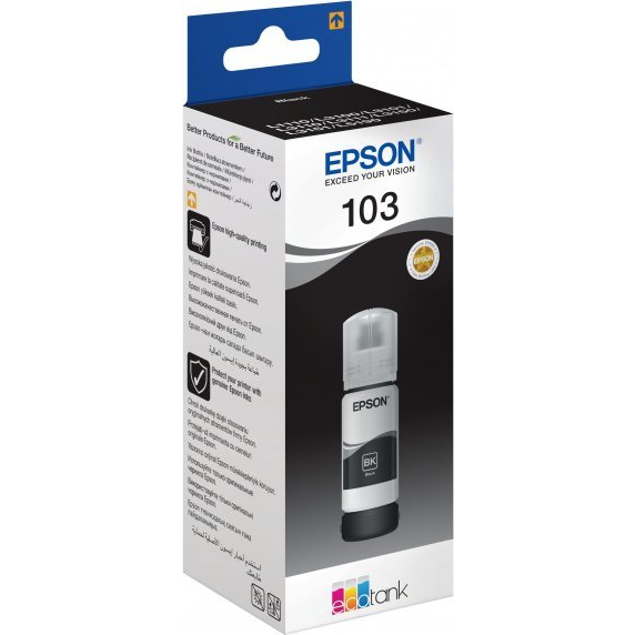 Epson 103 глава и патрон за мастиленоструен принтер 1 броя Оригинал Черен