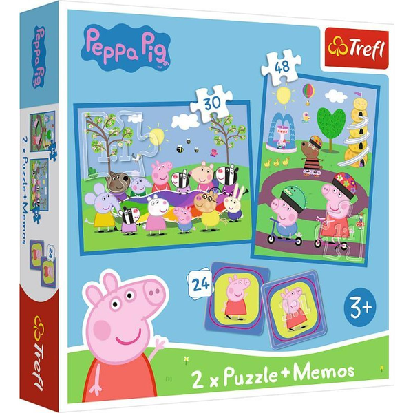 Peppa Pig Happy Moments Puslespil 30 stk Tegnefilm