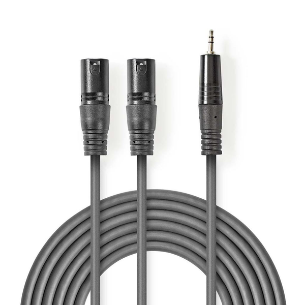 XLR kabel - 3,5mm jack Nedis COTH15310GY30 3 m
