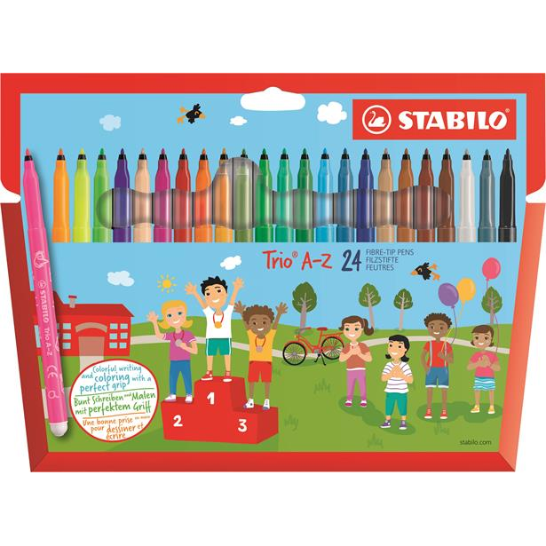 STABILO Trio A–Z filctoll Fine Többszínű 24 dB (378/1-24-01)