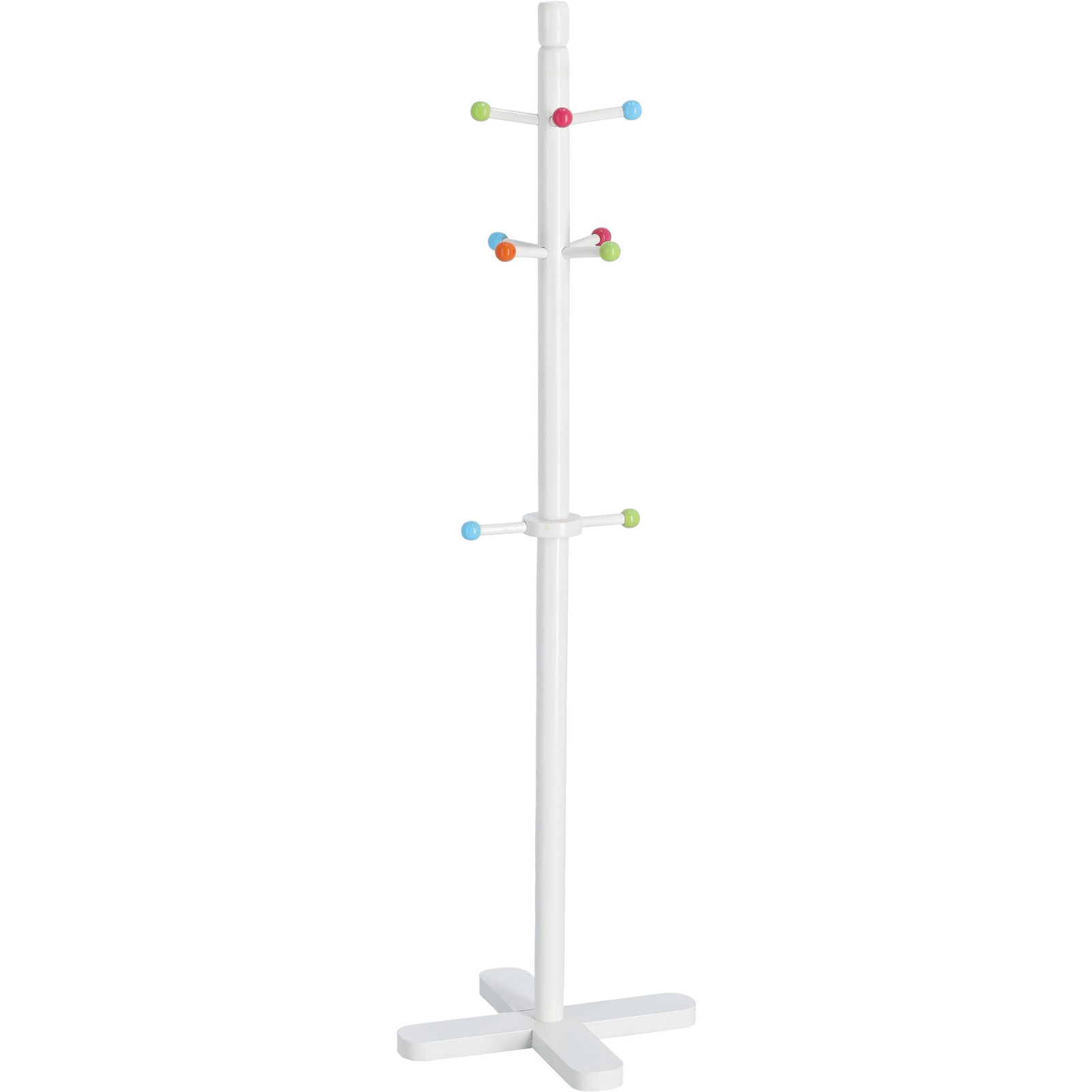 ZELLER gyermek ruhatartó állvány, fehér 38×38×124 cm (13451)