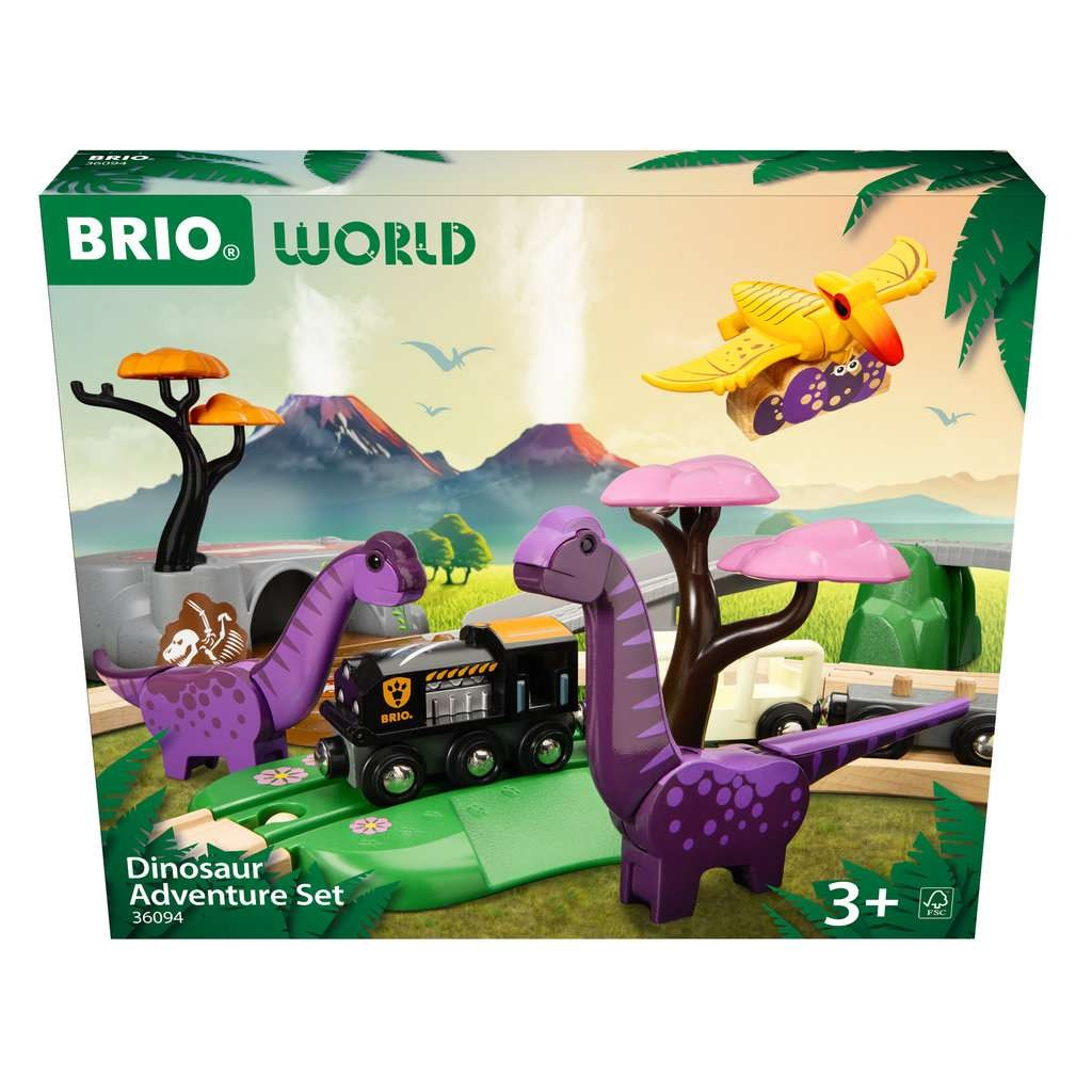 BRIO World Dinoszauruszos felfedező vonat készlet - Színes (63609400)