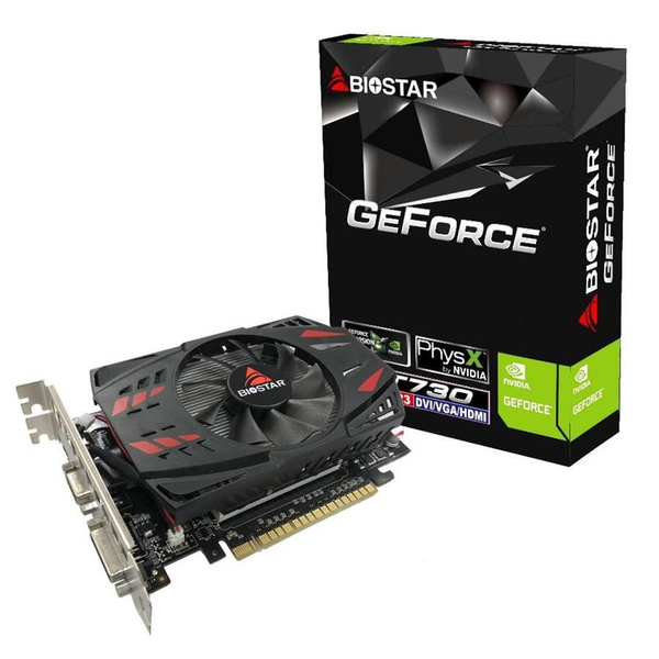 Biostar GeForce GT 730 2GB D3 LP videokártya (VN7313THX1)