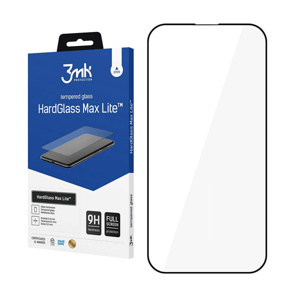 3mk HardGlass Max Lite Apple iPhone 15 Edzett üveg kijelzővédő