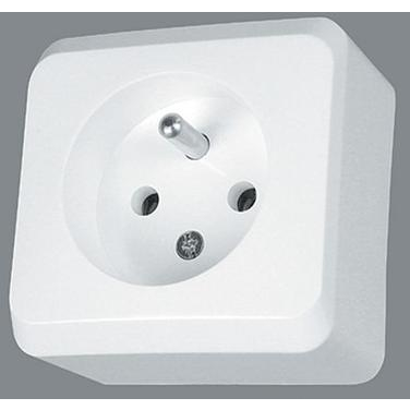  Schneider Electric Gniazdo 1-krotne z/u 16A IP20 białe GWN-130P - WDE001030