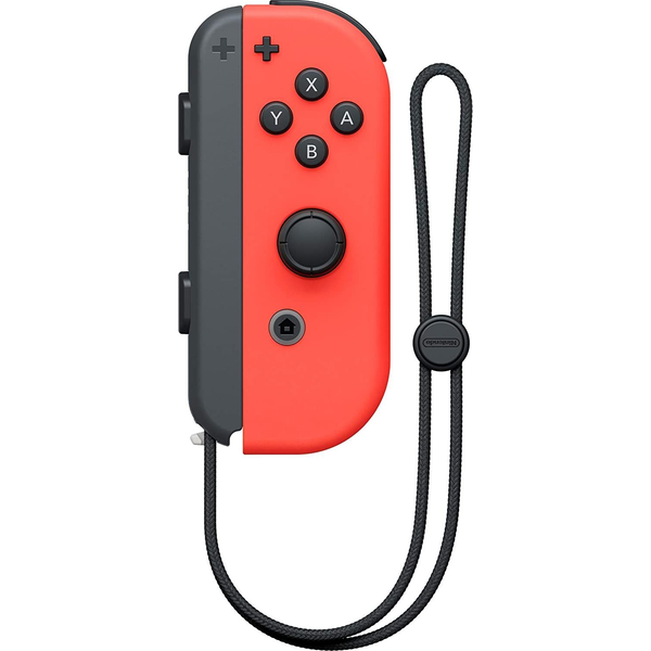 NINTENDO Switch Joy-Con jobb kontroller csuklópánttal neon piros