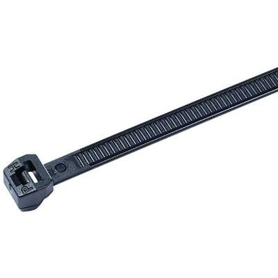 HellermannTyton 118-00128 T50MOS-PA66W-BK Kábelkötöző 245 mm 4.60 mm Fekete UV stabilizált 100 db (118-00128)