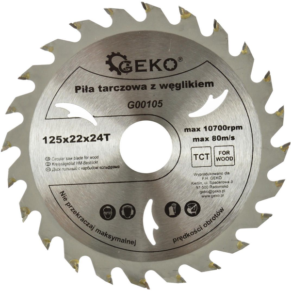  Geko tarcza do drewna 125x22x24T (G00105)