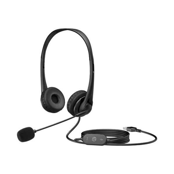 HP Stereo USB Headset G2 Жичен Лента за глава Офис/Център за обаждания Черен
